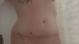 Belle cleans her pussy for you