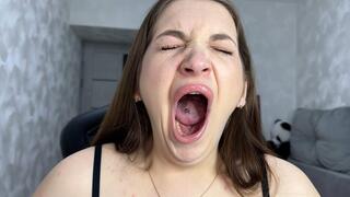 Huge Yawn Uvula Show POV
