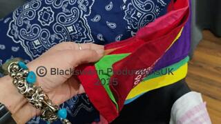 Bandana fashionista teases again - April 2025 3 looks and lots of drool and gag talk