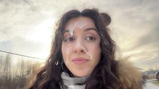 Ex-girlfriend asks me to fuck her one last time before breaking up in a car in public - Cumwalk