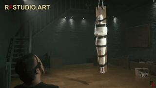 Stacy - True Rope Bunny Bliss Part 2 - Total Microfoam Mummification and Vertical Suspension (UHD 4K MP4)