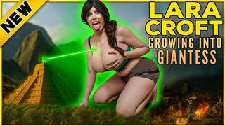 Lara Croft Growing into Giantess