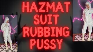 hazmat suit rubbing pussy