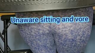 Unaware sitting and vore