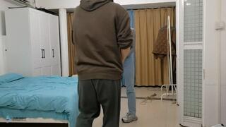 The girl's diamond-shaped reverse bow binding and mouth blocking orgasm is thrilling (Chinese model)