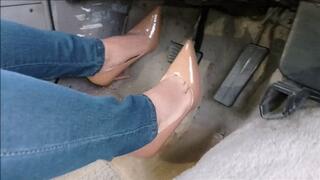 Sexy driving high heel pumps