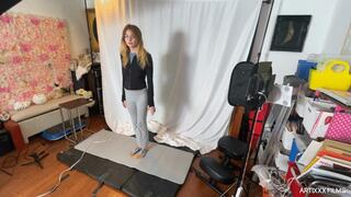 Nude Shoot - 01 - Leggy Vixen Arrived