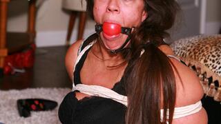 Gospel Singer Ariana is a Heavily Bound Up, Sweaty Sock gagged, Humiliated, FRUSTRATED Babysitter!