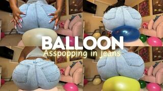 Balloon Asspopping in jeans - Bigass - Bigbutt - Jeansfetish - ASMR - Balloonfetish - Balloonpop - Assworship - Domination - Assinjeans - Assgoon - POV - Ebonyassworship - BBWassworship - Ebonyass - BBWass - Balloonfetish - BBW - Ebonybbw - Goddessworship