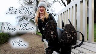 Lick My Sexy Boots Clean