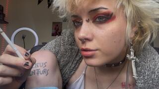 new smoking fetish videos compilation cigarette goth