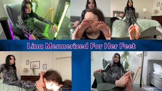 "Lina Mesmerized For Her Feet" Mindfuck Foot Fetish Foot Smelling Dildo Footjob
