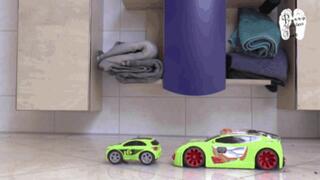 Cars under Fila Sneakers floor view