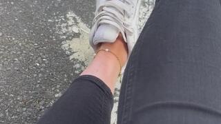 Public white Airmax sneakers shoe play