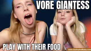 Vore Giantess Girls Play with Their Food - POV Giantess Fetish