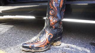 My bf said you have to clean my cowgirl boots! *CUSTOM CLIP*