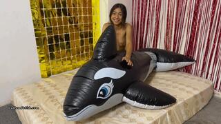 Alex Inflates Small Whale by Mouth HD (1920x1080)