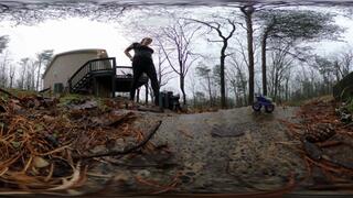 Giantess VR! Thea crushes another monster truck!