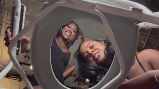 Double Domme on the toilet