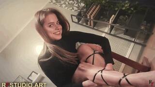 Leya Tickled at the Office and Taken to the Storage Room in Tickle Sandals (HD 720p MP4)