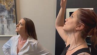 Footplay and Foot Worshipping Real Estate Open House Tour featuring Autumn Bodell and Shae Kay - 720 WMV