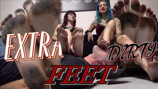 FOOT CLEANED WITH SOAP IN SLAVE’S MOUTH AMARENA & LILLI BAYLE ( Smartphone Version )