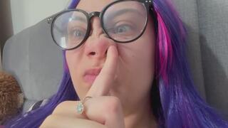 I am playing with my nose