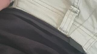 Could not resist myself from unzipping my pants and sliding down my hand to satisfy the urge