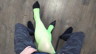 man sitting astride your crossed legs like a knight on his L