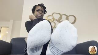 FUNKY WHITE SOCK JOI by GoddessMonay