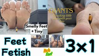 3 in 1 Foot Fetish