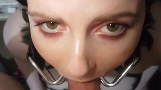 Mask Hood Spider Gag Blowjob Cum In Mouth