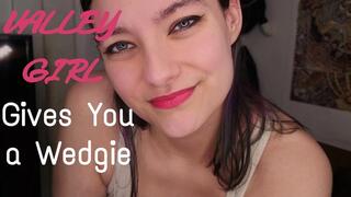 Valley Girl Gives You A Wedgie