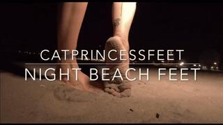NYC feet, Coney Island beach at night, tabi sock and boot removal, size 9 milf feet