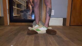 Old navy sock teddy trample