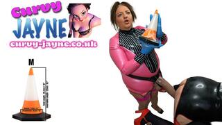 Traffic cone pegging