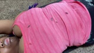 Giantess -  Giantess  MXDominion WorksOut with Tiny Fans, female domination, big tits, shrinking fetish 1080