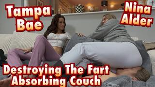 Destroying our Fart Absorbing Couch! - Tampa Bae - Nina Alder