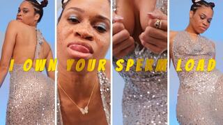 I Own Your Sperm Load- Ebony Femdom Goddess Rosie Reed Goddess Worship Jerk Off Instruction Gooner Orgasm Control- 1080p HD