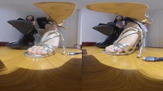 3dvr 180 degree ANNA BAIXUE high-heeled sandal affiliates dwarf 360VR