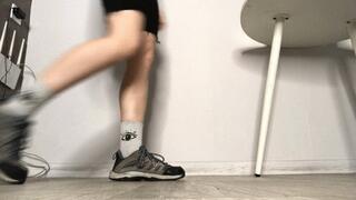 Oiling feet after long day!