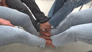 4 PAIRS OF BARE FEET (fp)