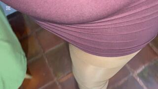 Balbina Violet BBW Pantyhose Goddess Sexy Foot Teasing