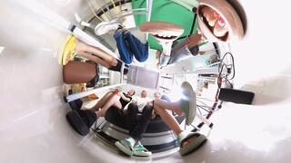 6 Giant Men and Women Office Smash Colleagues 360VR