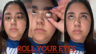 Rolling my eyes while peeing