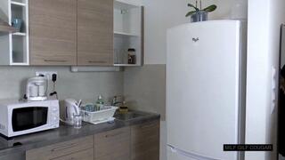 THE CURVY GILF WITH BIG HANGING TITS IS BACK TO FUCK A YOUNG COCK