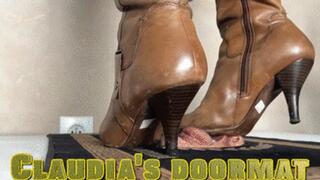 CC - Claudia's doormat, muddy boots