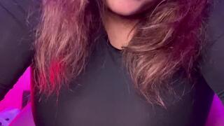 Big Belly and Big Tits bouncing