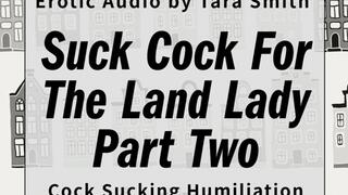 Suck Cock For The Land Lady Part Two - Chore Whore Audio Only