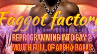 Faggot factory - reprogramming into gay 2: Mouth Full of Alpha Balls 15 min (MaleDom)